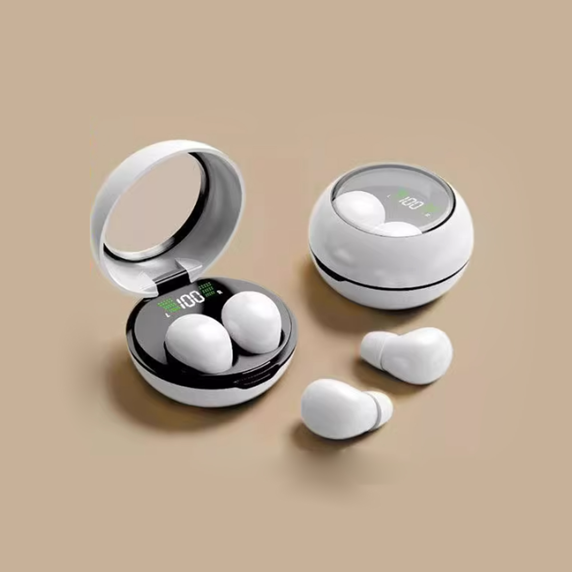 Holyfly-Ear phones,Wireless Bluetooth Headset,Tiny Size Invisible Earbuds,Sleep and Sports Earphones Set, for Work Sport Sleeping.